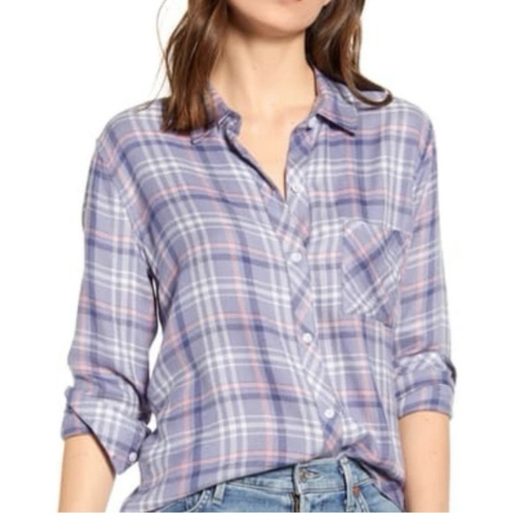 Rails Hunter Coast Peony Plaid Shirt S NWT